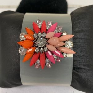 Beautiful transparent pink and orange jelly bracelet